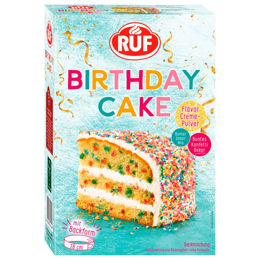 Ruf Backmischun Birthday Cake 425g